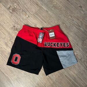 NWT Mitchell & Ness Ohio State Buckeyes Nylon Utility Men's Shorts Size L